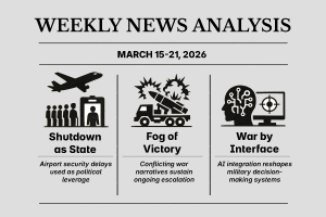 Weekly News Analysis - March 15-21, 2026 (Week 11)