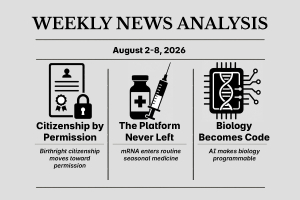 Weekly News Analysis - August 2-8, 2026 (Week 31)